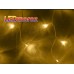 Желтая гирлянда 3,5 метра Бахрома Большие светодиоды 100 BIG Led 40-70 см Белый кабель
