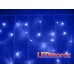 Синяя гирлянда на улицу Светодиодная бахрома Winner Light 12 метров 20-40-60 см Белый каучук Синий свет