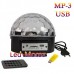 Диско шар светодиодная цветомузыка Led Magic Ball с MP3 с пультом и USB флешкой