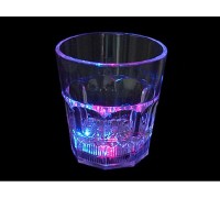 Светящийся стакан для виски светомузыка Широкий с цветной подсветкой дна
