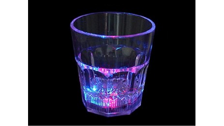 Светящийся стакан светомузыка Широкий для виски Led Light Up Drinkw Are Bubble Rocks