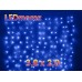 Синий светодиодный занавес с мерцанием 3х2 метра 600 LED 20 прозрачных ниток