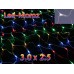 Цветная светодиодная гирлянда Занавес Сетка 3х2.5 метра