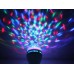 Вращающаяся диско лампа LED Full Rotating Lamp светомузыка для вечеринок на белой подставке
