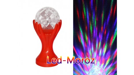 Цветной светильник LED Full color rotating lamp Красный корпус