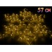 Желтая светодиодная LED Снежинка 57 см из Дюралайта Winner Light
